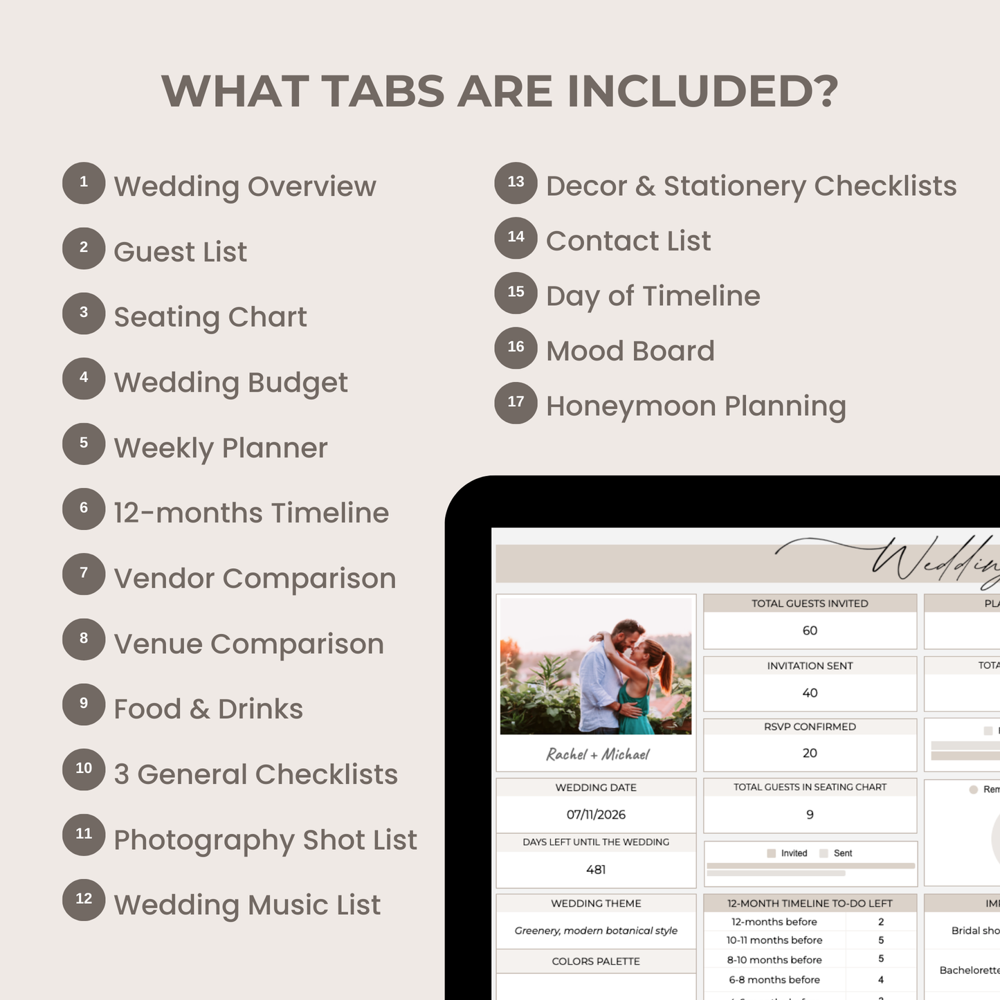 planner google sheets